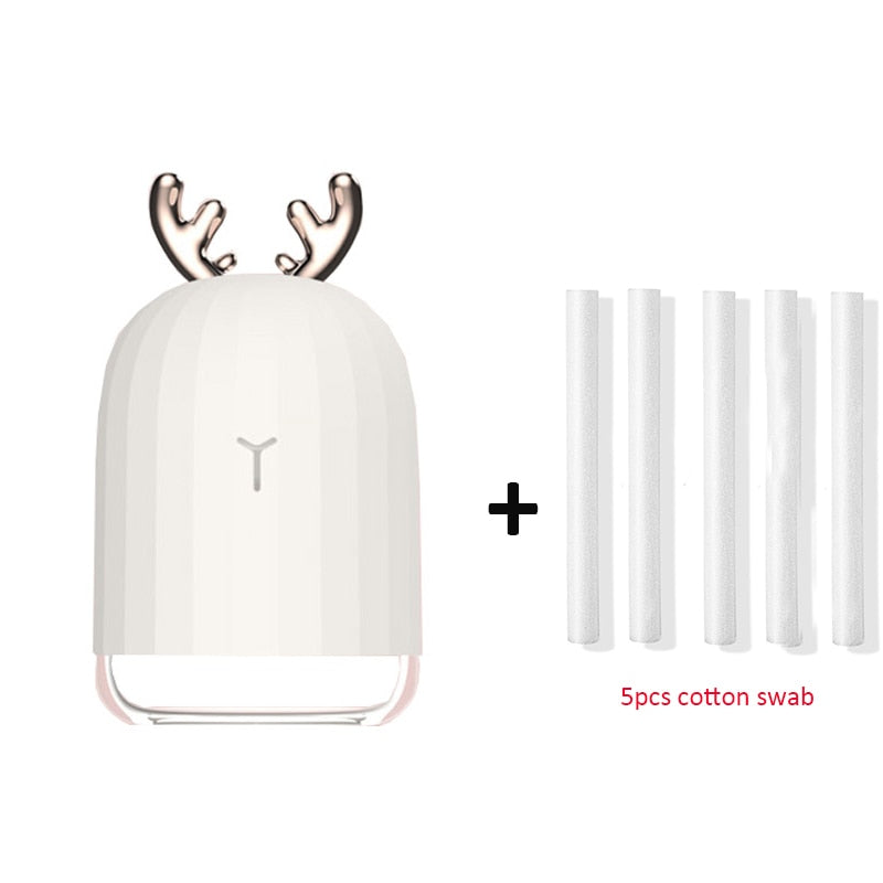 Ultrasonic Air Humidifier / Diffuser with Antlers / Ears