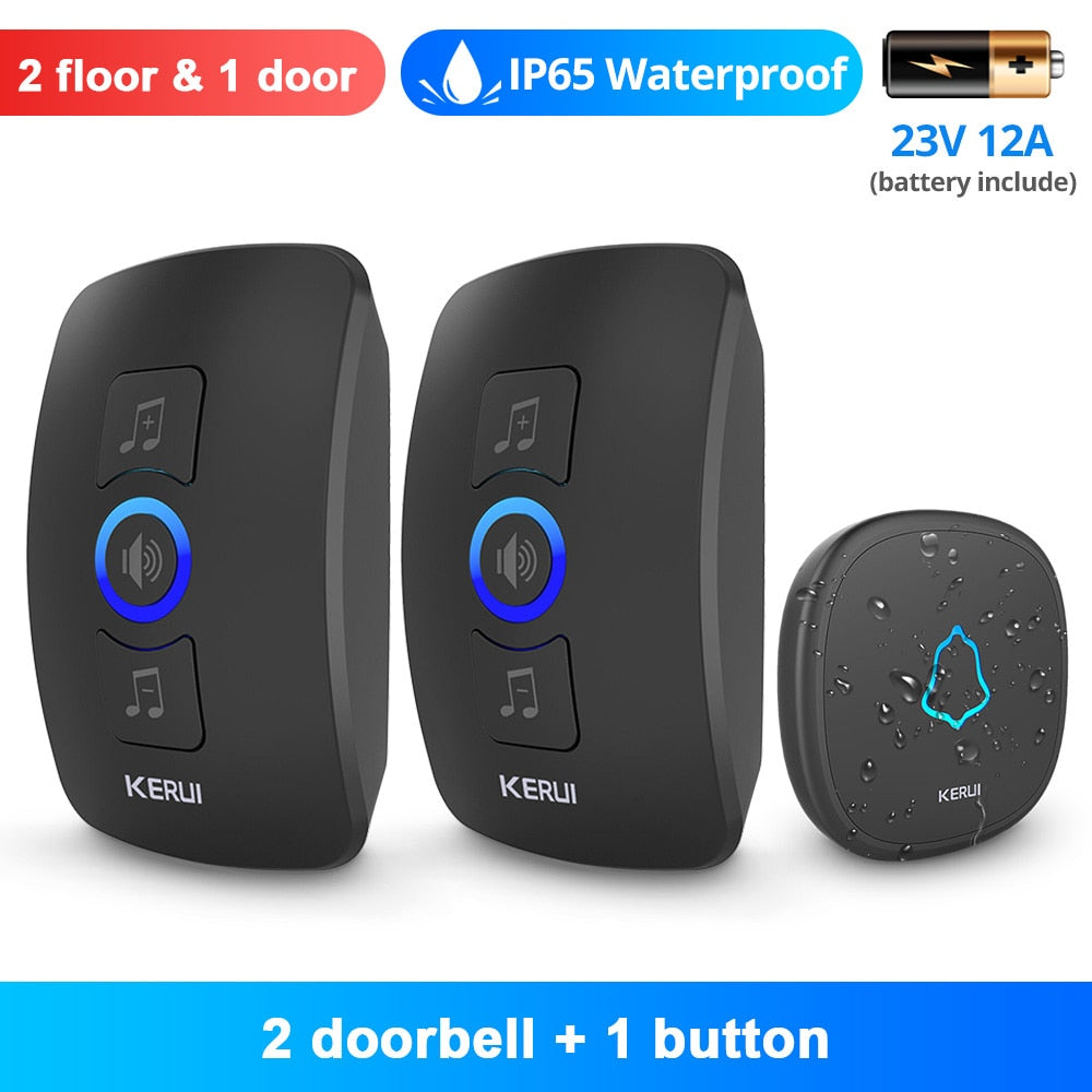 Songs Optional Waterproof Wireless Smart Doorbell