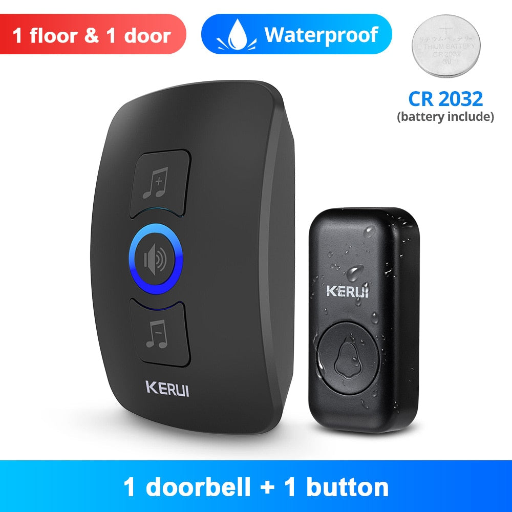 Songs Optional Waterproof Wireless Smart Doorbell