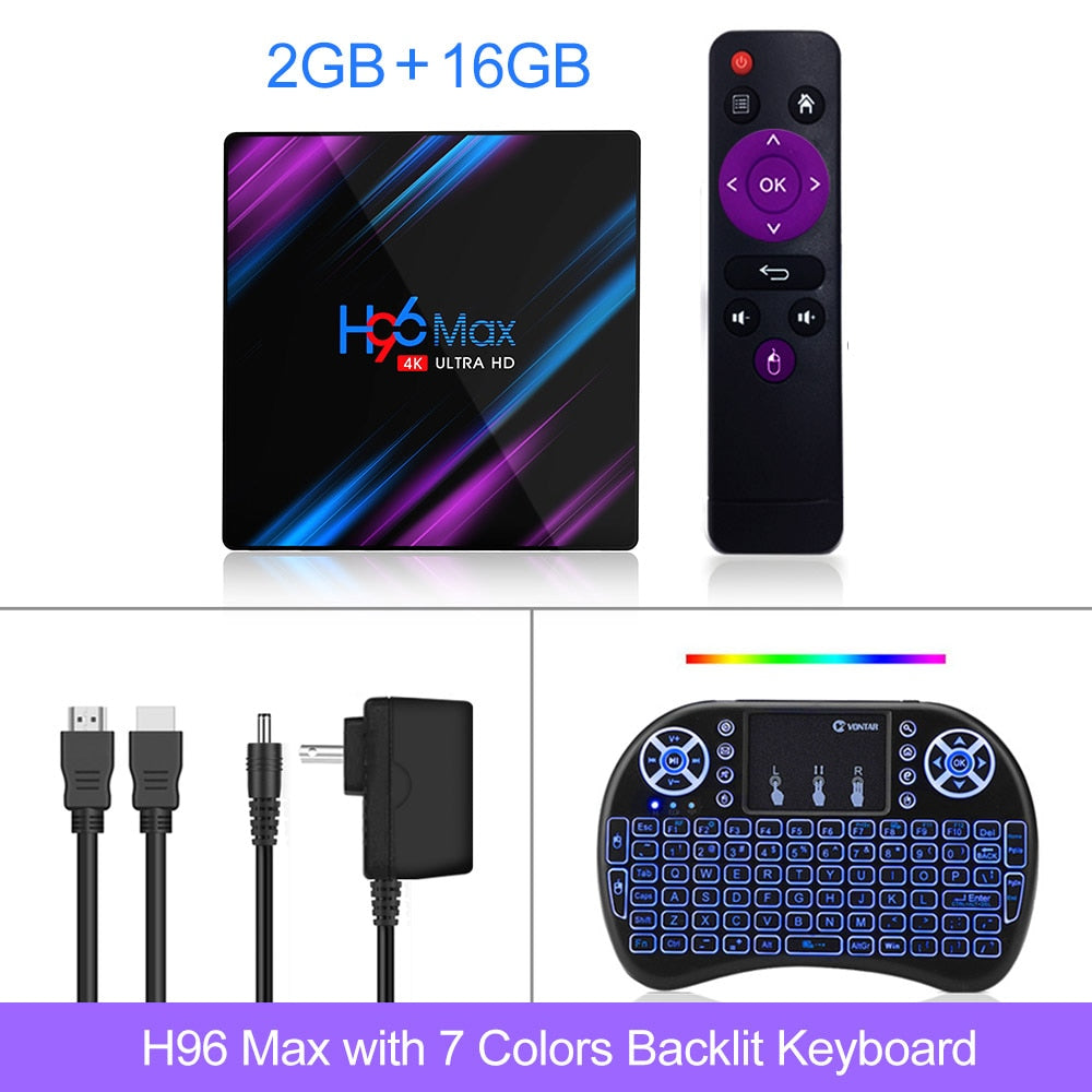 Purple Rain Design Smart Android TV Box