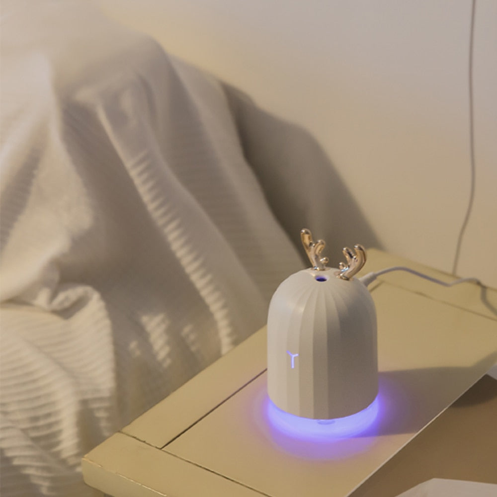 Ultrasonic Air Humidifier / Diffuser with Antlers / Ears