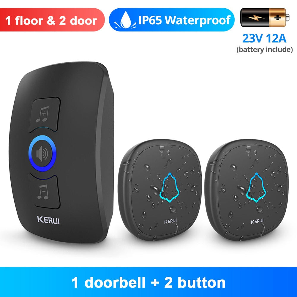 Songs Optional Waterproof Wireless Smart Doorbell