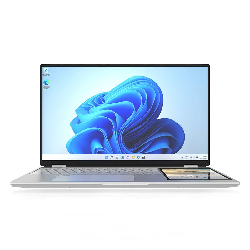 New Dual Screen Touch Laptop 15.6"+7" LCD, Core N95, 16GB DDR4 RAM Notebook PC