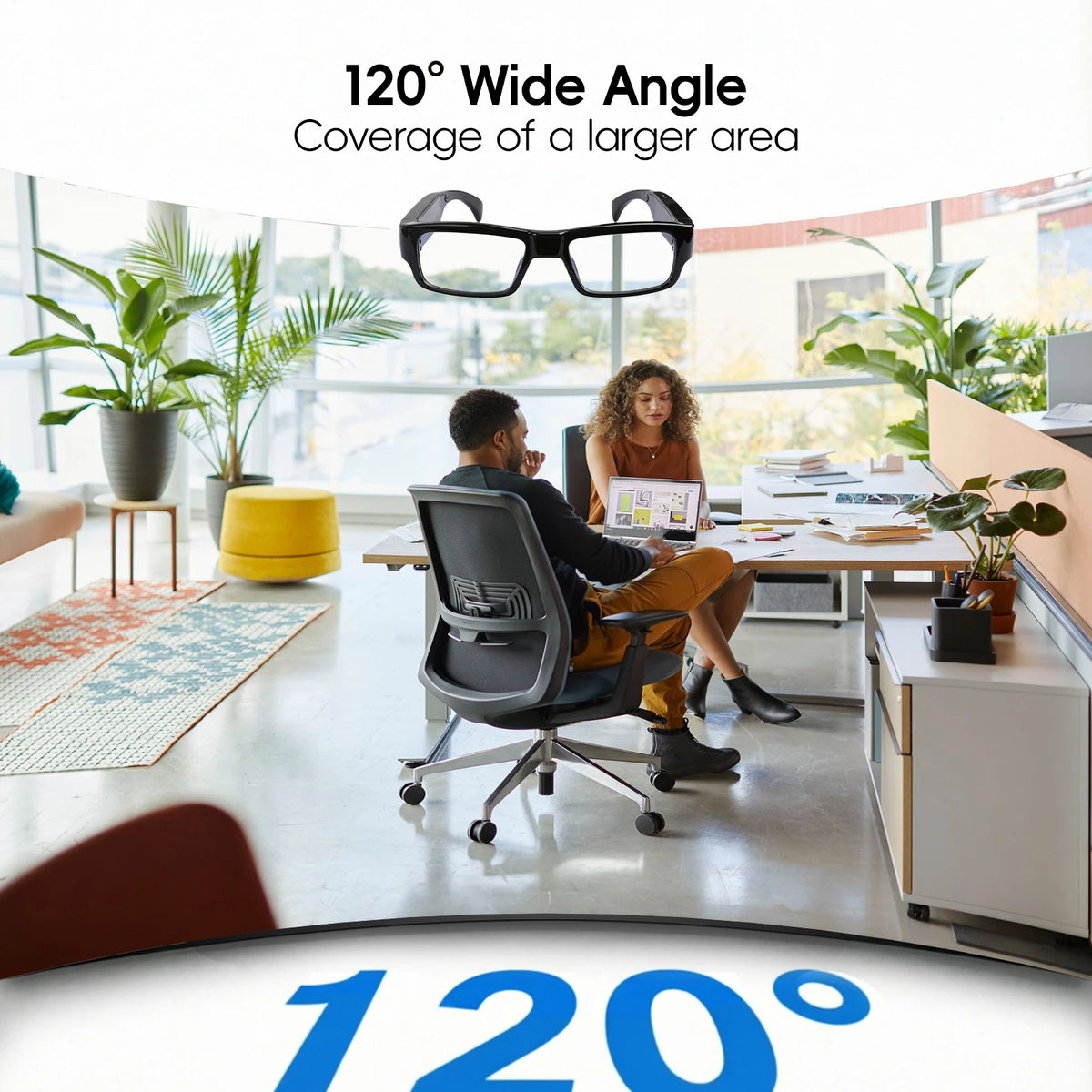 Wearable 1080P HD Video Recording Sunglasses with DVR, Portable Mini Camcorder for Outdoor Sports, Driving & Surveillance
