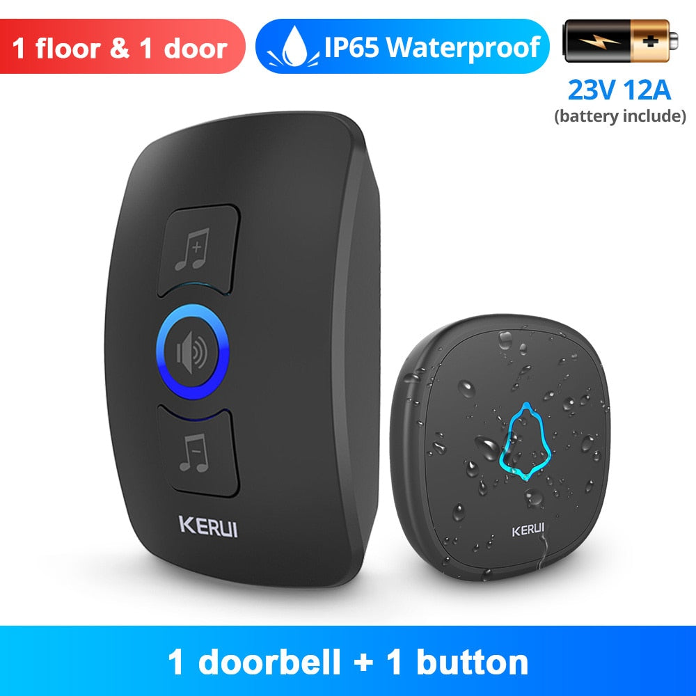Songs Optional Waterproof Wireless Smart Doorbell