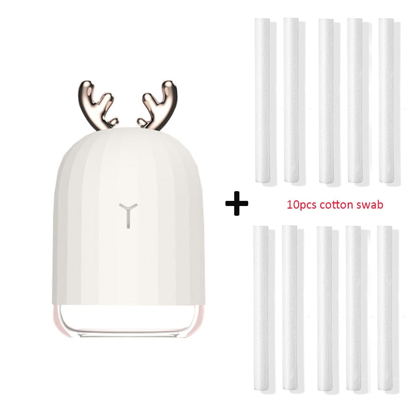 Ultrasonic Air Humidifier / Diffuser with Antlers / Ears