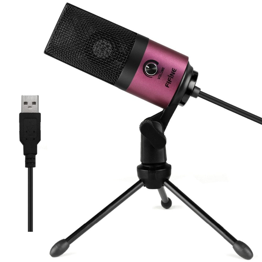 Metal USB Microphone with Tripod